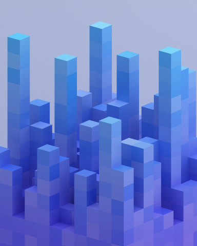 Imagem de fundo com formas geométricas azuis